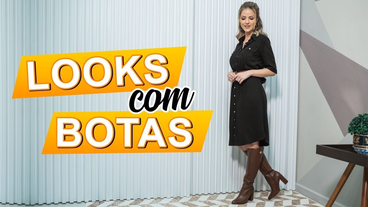 looks evangelicos com bota cano curto