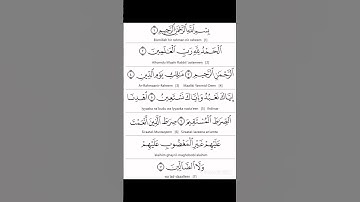 تجوید (تحقیق) سوره فاتحه، آیه آغازین 1-2 #آموزش قرآن #تجوید #الفاتیحه