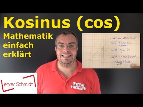 Kosinus (cos)  - Winkelfunktion | Trigonometrie | Mathematik - einfach erklärt | Lehrerschmidt