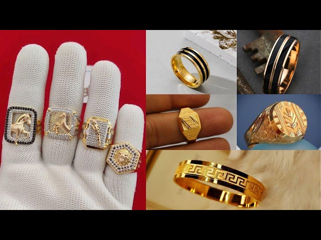 JINAO Hip Hop US Dollar Sign Rings 18K Gold Plated Iced Out Cubic Zirconia  Bling Ring for Men (Gold, 7)|Amazon.com