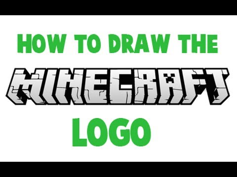 How to Draw the Minecraft Logo - YouTube