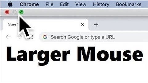 MacBook How to Make Mouse Cursor Larger