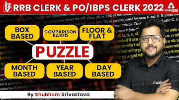 RRB CLERK/PO | IBPS CLERK 2022 | Reasoning By Shubham Srivastava | All Type Of Puzzle