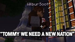 Wilbur Soot and TommyInnit start a NEW NATION next to Quackity on Dream SMP