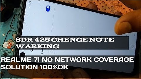 Realme 7i no network coverage problem solution
