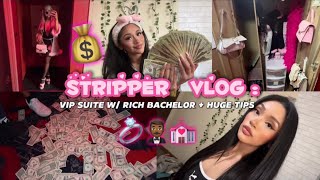 STRIPPER VLOG: MADE $4K , VIP ROOM WITH RICH BACHELOR & THIS HAPPENED 💒💍