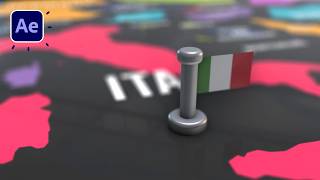 3D Map Location Pin Animation With Element 3D in After Effects Tutorials