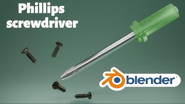 Blender Beginner 3D Modeling: How To Model A Phillips Screwdriver