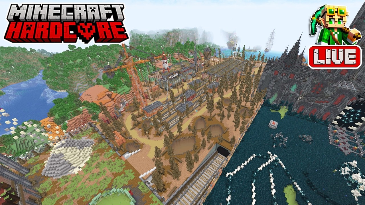 🔴 LIVE 🔴 Building a Vault from Fallout in my 54,600 Day Hardcore Minecraft World