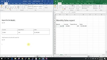 Linking MS word and Excel dynamically | auto update