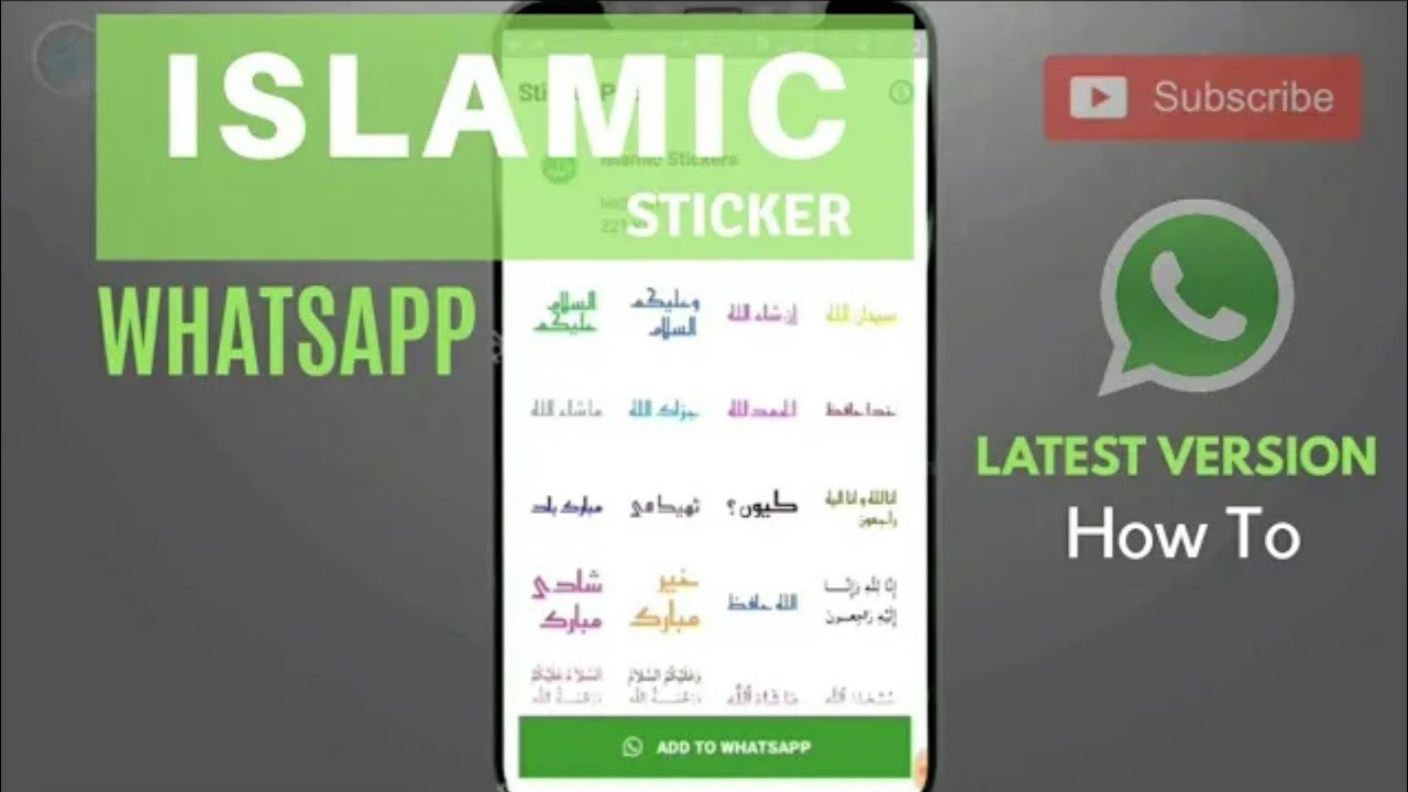 Cara Menambahkan Islamic Sticker Di Whatsapp Youtube