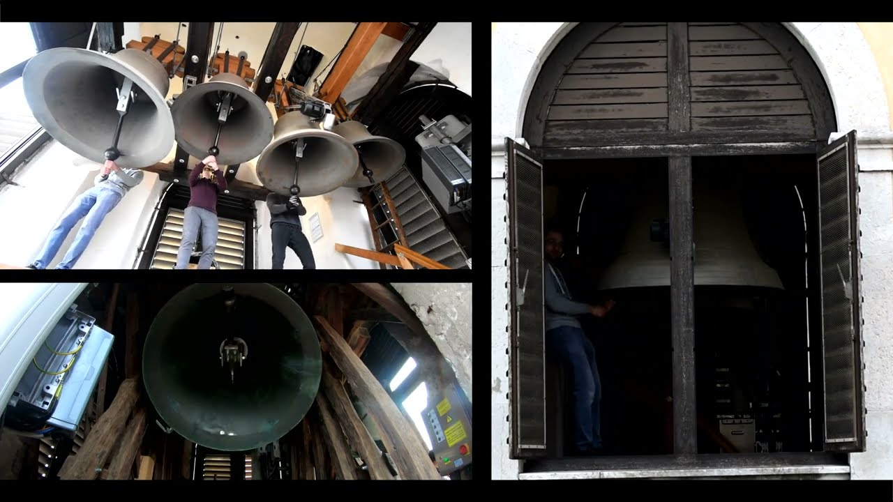 Stolnica Ljubljana (SLO) Katedrala svetega Nikolaja /Pritrkavanje za vstajensko mašo/Cathedral bells