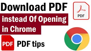 How To Download PDF instead of opening in browser Chrome | How To Download PDF File Without Opening screenshot 2