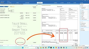 Alternate Unit Quantity Total | 89th Tally Small But Smart Trick @LearnWell