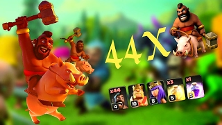Clash of Clans - Ganimet kasma / Full domuz binici / Full pig rider attack / Full hog rider attack screenshot 4