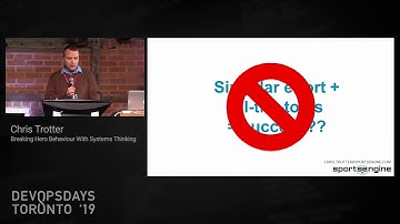 Chris Trotter, Breaking Hero Behaviour - DevOps Days Toronto 2019 Day 1 Ignite Talk