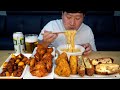 윙부터 불막창까지~ 에어프라이어로 조리한 각종 냉동에 맥주 한 캔~ (Beer &  Korean Frozen foods) 요리&먹방!! - Mukbang eating show