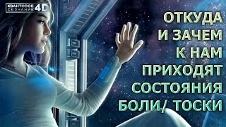 ОТКУДА И ЗАЧЕМ К НАМ ПРИХОДЯТ СОСТОЯНИЯ БОЛИ и ТОСКИ/ WHERE DO THE CONDITIONS OF PAIN COME?