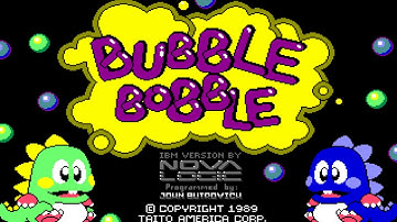 Bubble Bobble (Ms-Dos, 1989) [Gameplay]