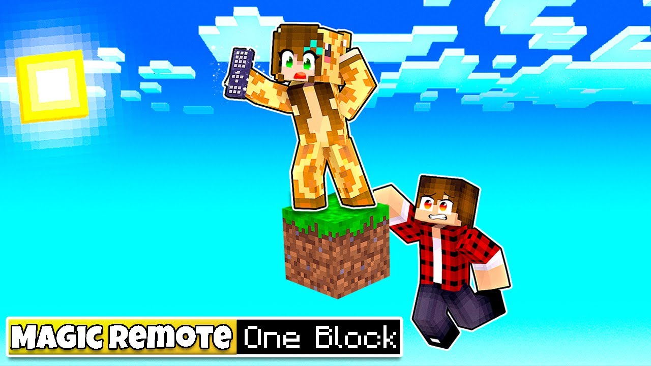 Minecraft One Block with a Magic Remote