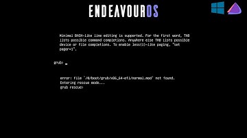 Fix GRUB in EndeavourOS (ext4) – Easy Dual Boot Recovery Guide!