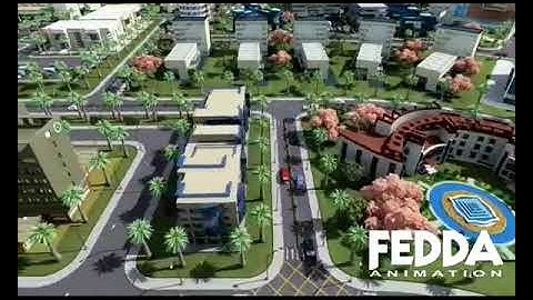 3D fly through for industrial zone north Syria