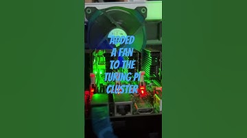 Added a Corsair fan to the Turing Pi CM4 Pi cluster #computemodule #fpga #riscv #embeddedc #vhdl