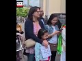Members of the Indian diaspora stage a protest against #PahalgamTerroristAttack #shorts #ytshorts