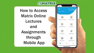 How To Access Matrix Online Lectures And Assignments | MOST App | Matrix JEE Academy screenshot 1