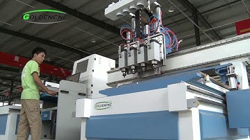 1325 pneumatic system cnc router with 4 spindle