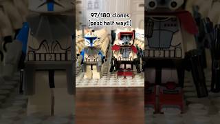 Day 7 adding clones#lego #legostarwars #starwars #viral #shorts #trending #clonewars #theclonewars