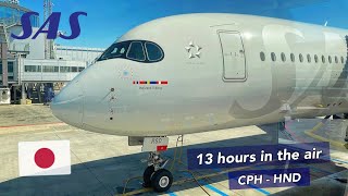 13 HOURS to TOKYO | SAS A350 Economy class | Flight Review | CPH
