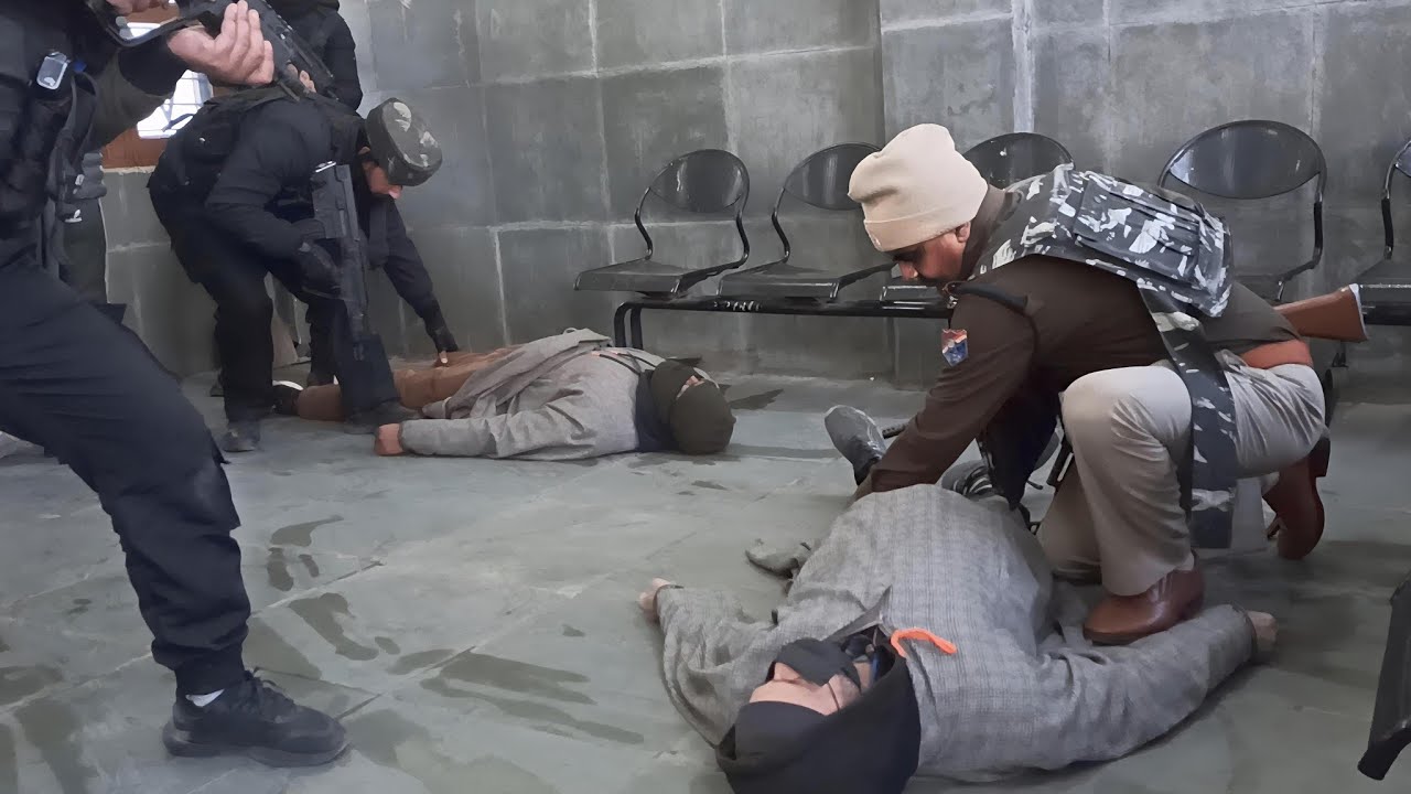 Mock drill was conducted today at Anantnag Railway Station 