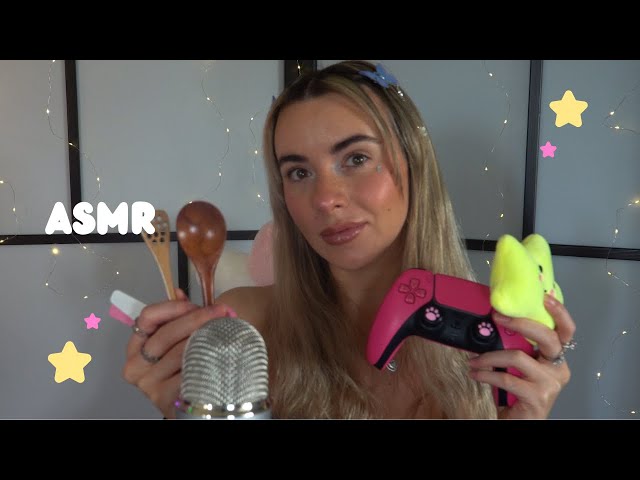 ASMR triggers for relaxation⭐💤 (tapping, clicky sounds, triggers on mic)