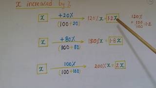 Maths Tricks- Formulas to find Percentage Increase and  Decrease - Comparing Quantities