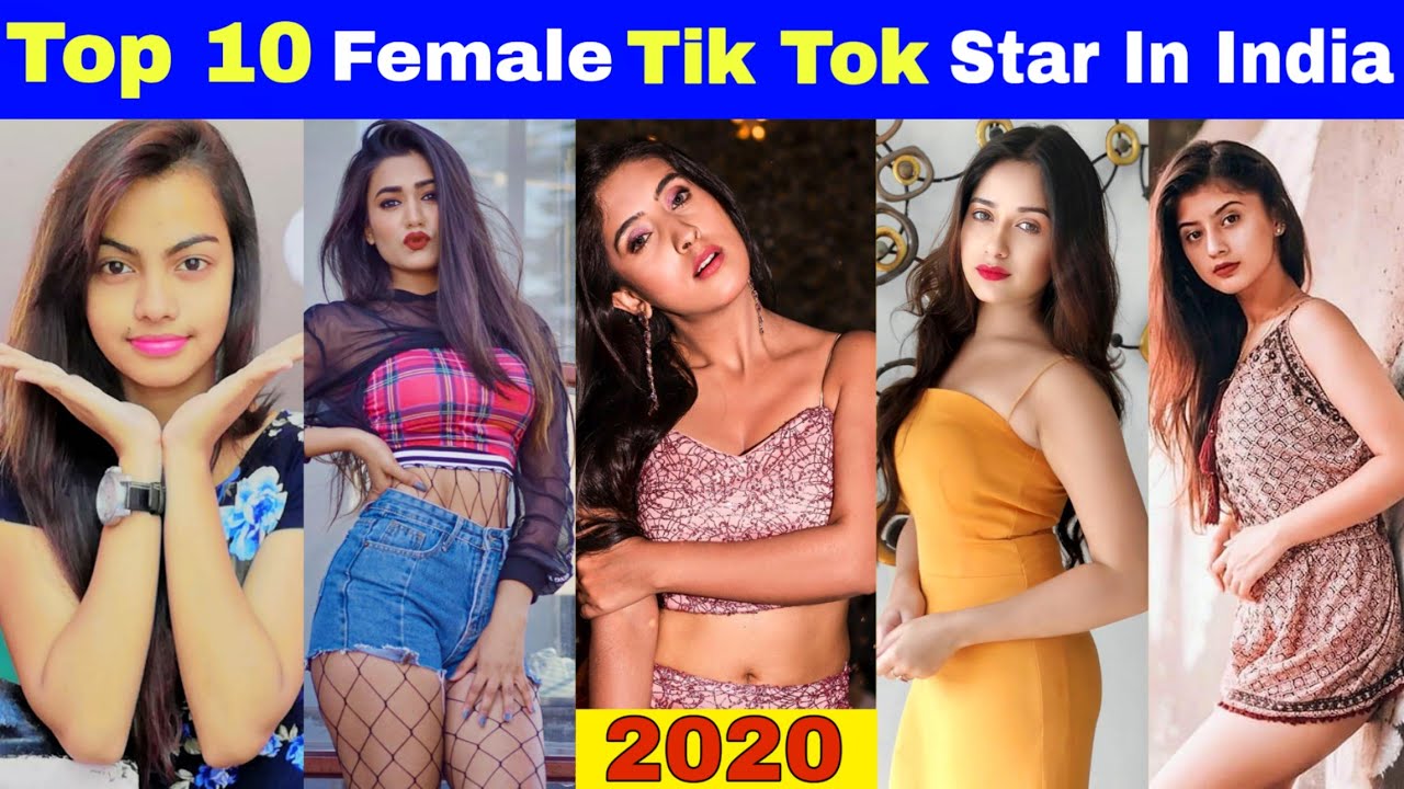 Top 10 Female Tiktok Star In India 2021 Arishfa Khan Jannat Zubair Beauty Khan Tik Tok
