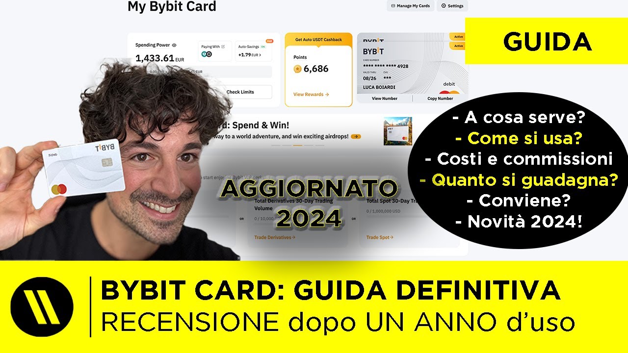 BYBIT CARD: GUIDA e RECENSIONE DOPO 1 ANNO DI UTILIZZO (Come funziona,  costi, cashback). CONVIENE?