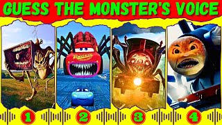 Guess Monster Voice MegaHorn, McQueen Eater, Choo Choo Charles, Spider Thomas Coffin Dance
