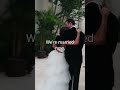 “We did it!”🥹 #bride #micdup #bocaraton #luxurywedding