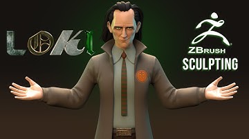 Zbrush - Sculpting Stylized LOKI timelapse