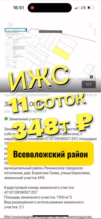 Аренда земельного участка Всеволожский район #недвижимость #ижс #дача ...