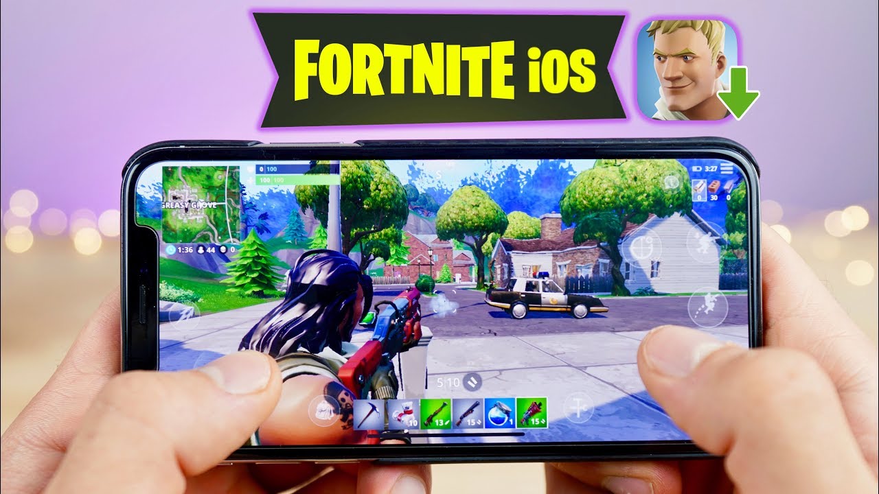 playing fortnite mobile on iphone how to download - fortnite on apple phone