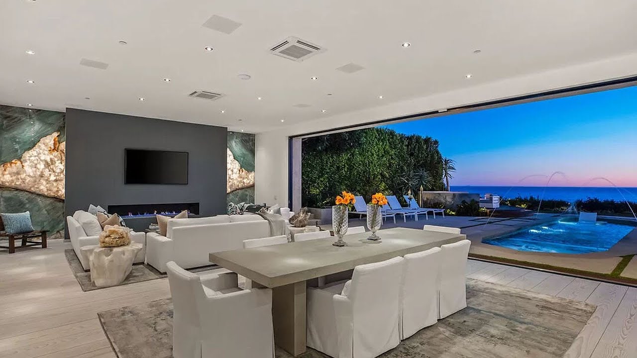 $100,000 A MONTH to experience this oceanfront sanctuary in Malibu with unparalleled ocean views