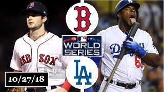 Boston Red Sox Vs Los Angeles Dodgers Highlights World Series Game 4 October 27, 2018