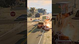 Realistic Highway Car Crashes #321