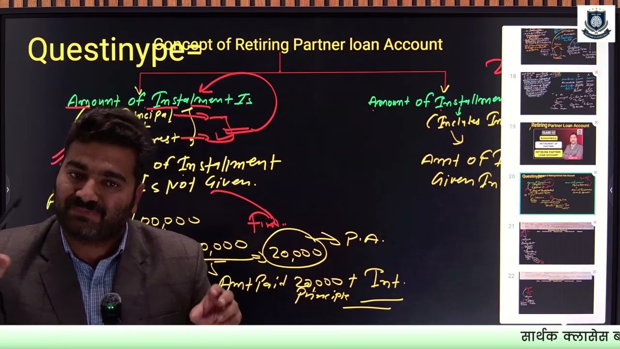 10 RETIRING PARTNER LOAN account with practice question  part 1