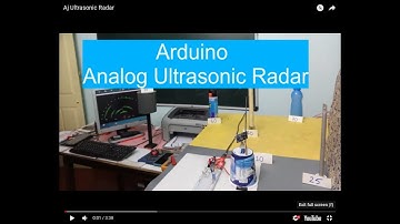 Arduino Analog Ultrasonic Radar