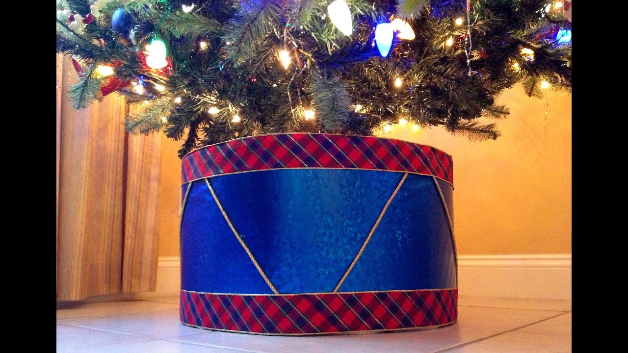 TREE SKIRT ALTERNATIVE: Create a DRUM as your Christmas ...