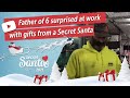 Father of 6 surprised at work with gifts from a Secret Santa