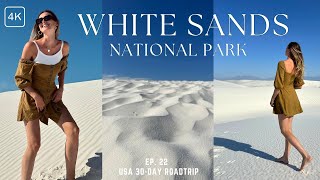 WHITE SANDS National Park in New Mexico: Sledding & exploring the gypsum dunes!